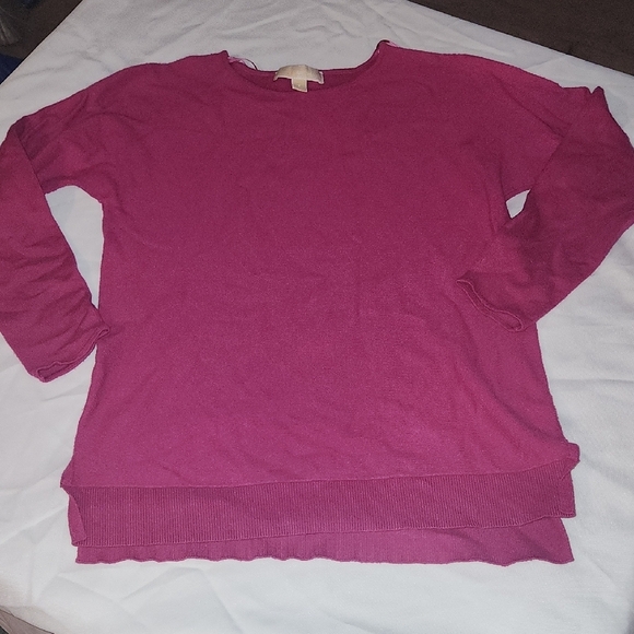 Michael Kors Pink Long Sleeve Sweater - Picture 1 of 5